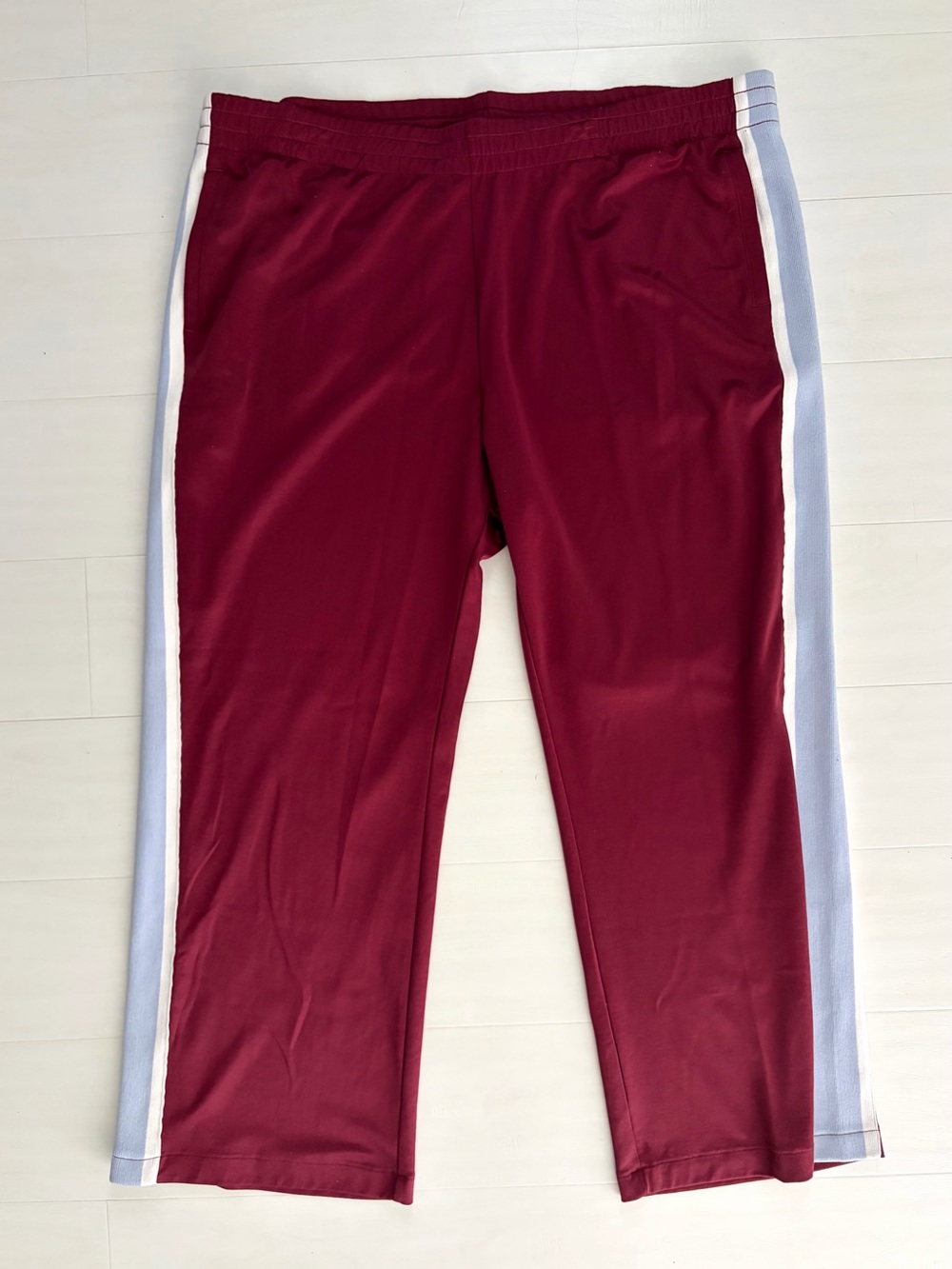 Abercrombie & Fitch Burgundy Sweatpants with Pockets Comfy Relaxed Fit XXL